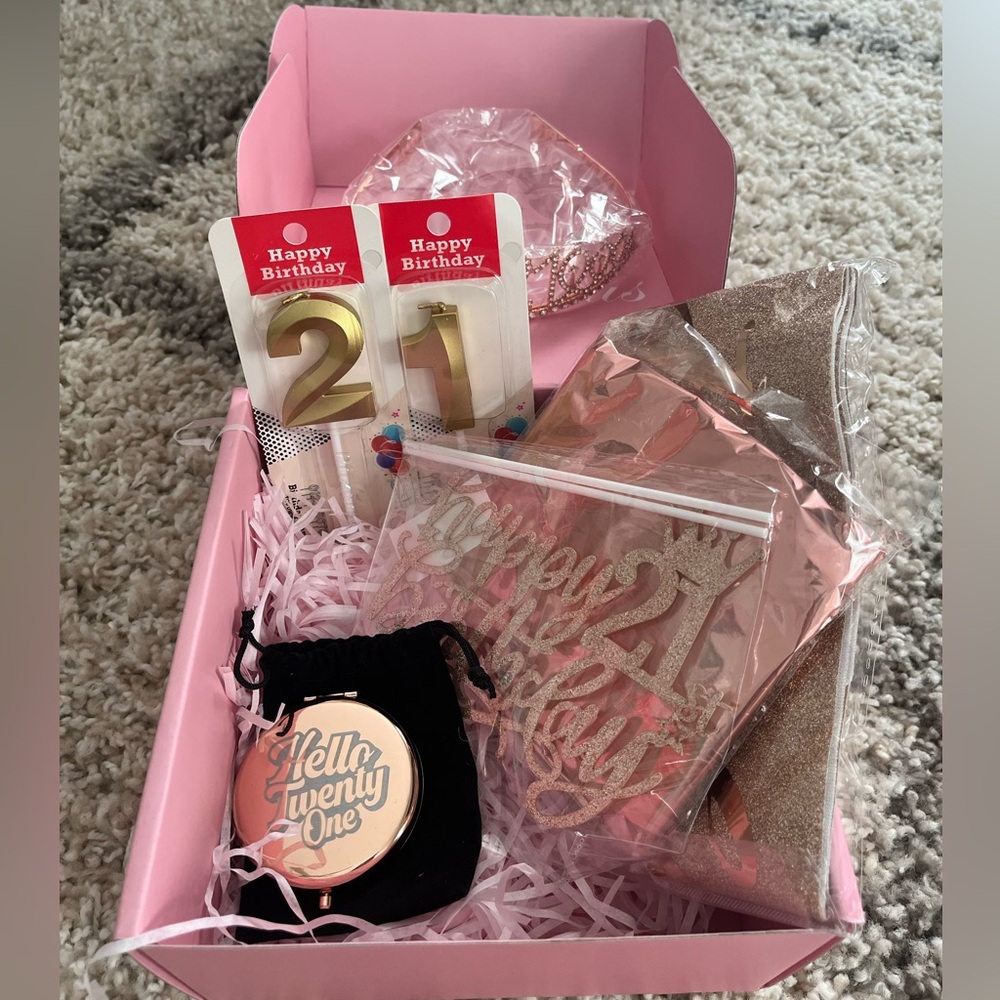 21st Birthday Celebration Gift Box